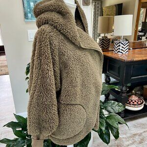Olive Green Dream'n Body Wrap/Jacket/Cardigan with Hood
